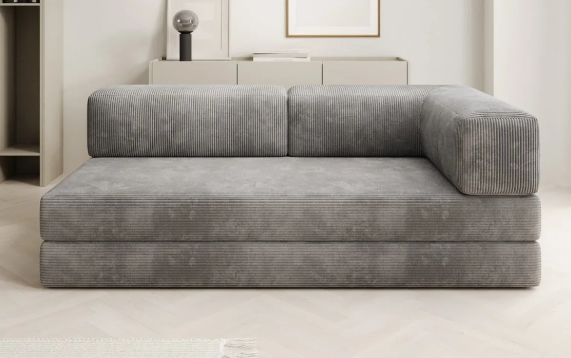 Designer Sofa/Chaise Longue Lazy in Cord