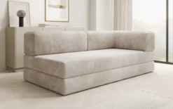 Designer Sofa/Chaise Longue Lazy in Cord