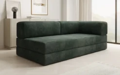 Designer Sofa/Chaise Longue Lazy in Cord