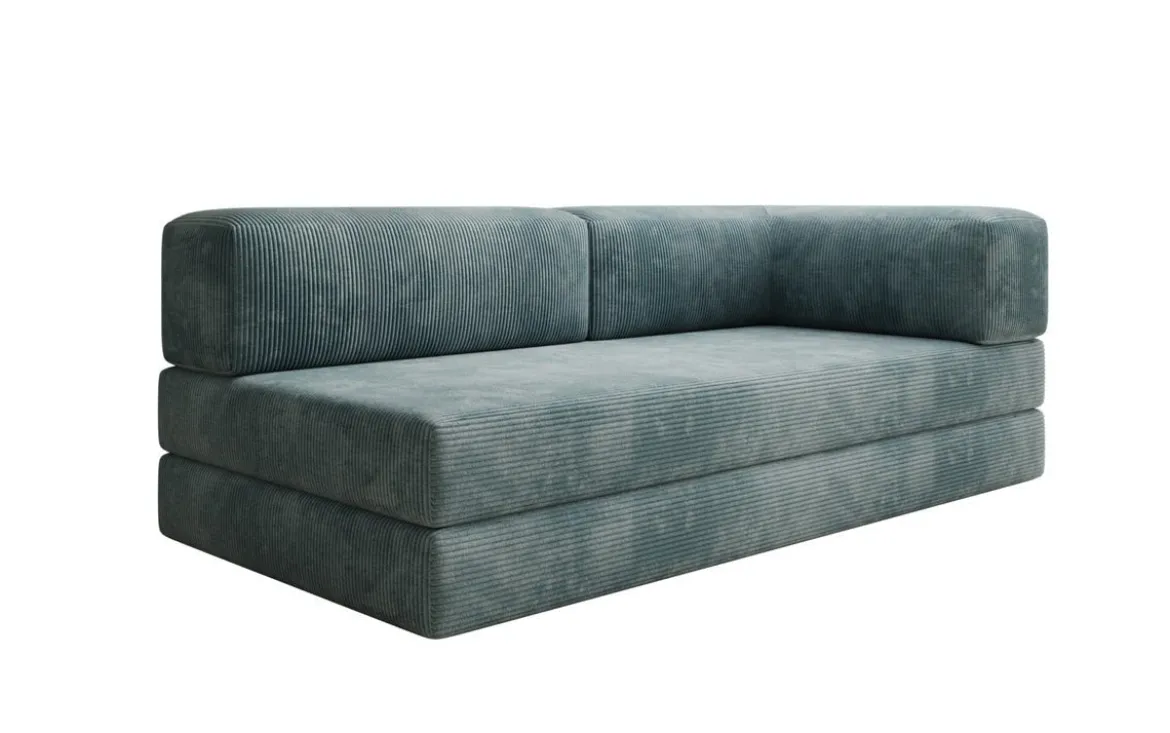 Designer Sofa/Chaise Longue Lazy in Cord