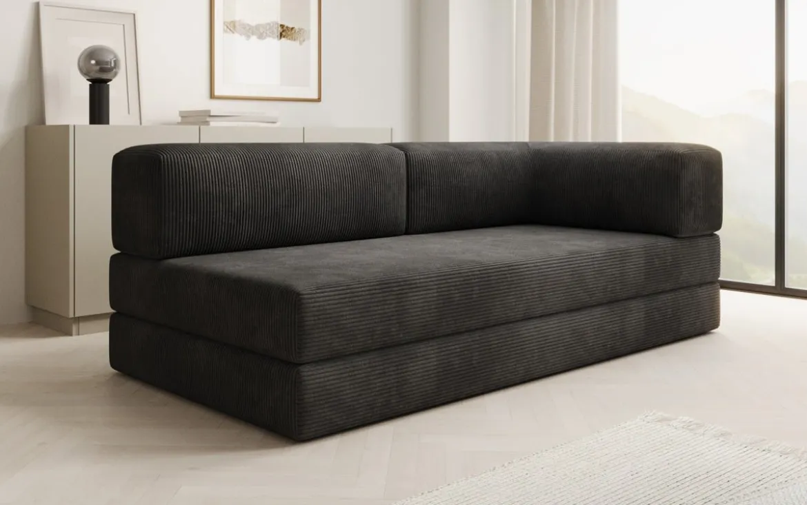 Designer Sofa/Chaise Longue Lazy in Cord