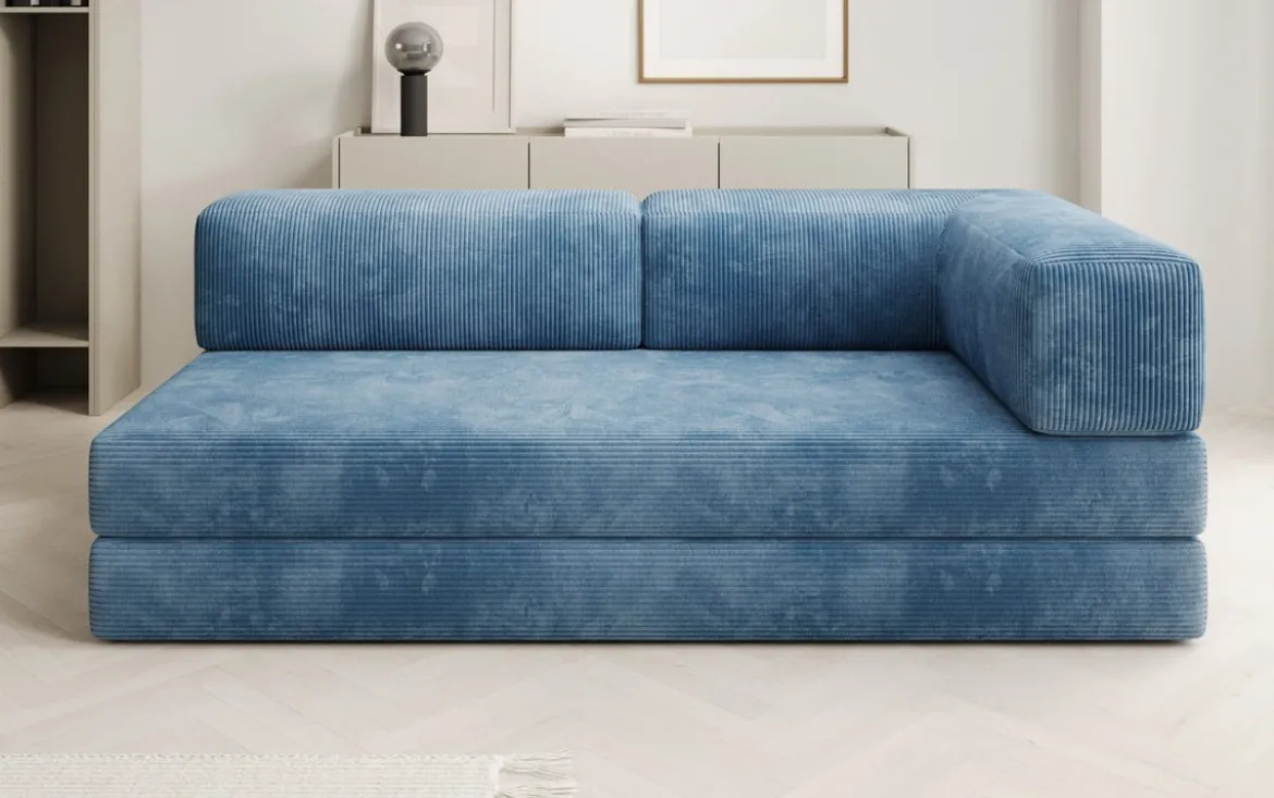 Designer Sofa/Chaise Longue Lazy in Cord
