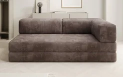 Designer Sofa/Chaise Longue Lazy in Cord
