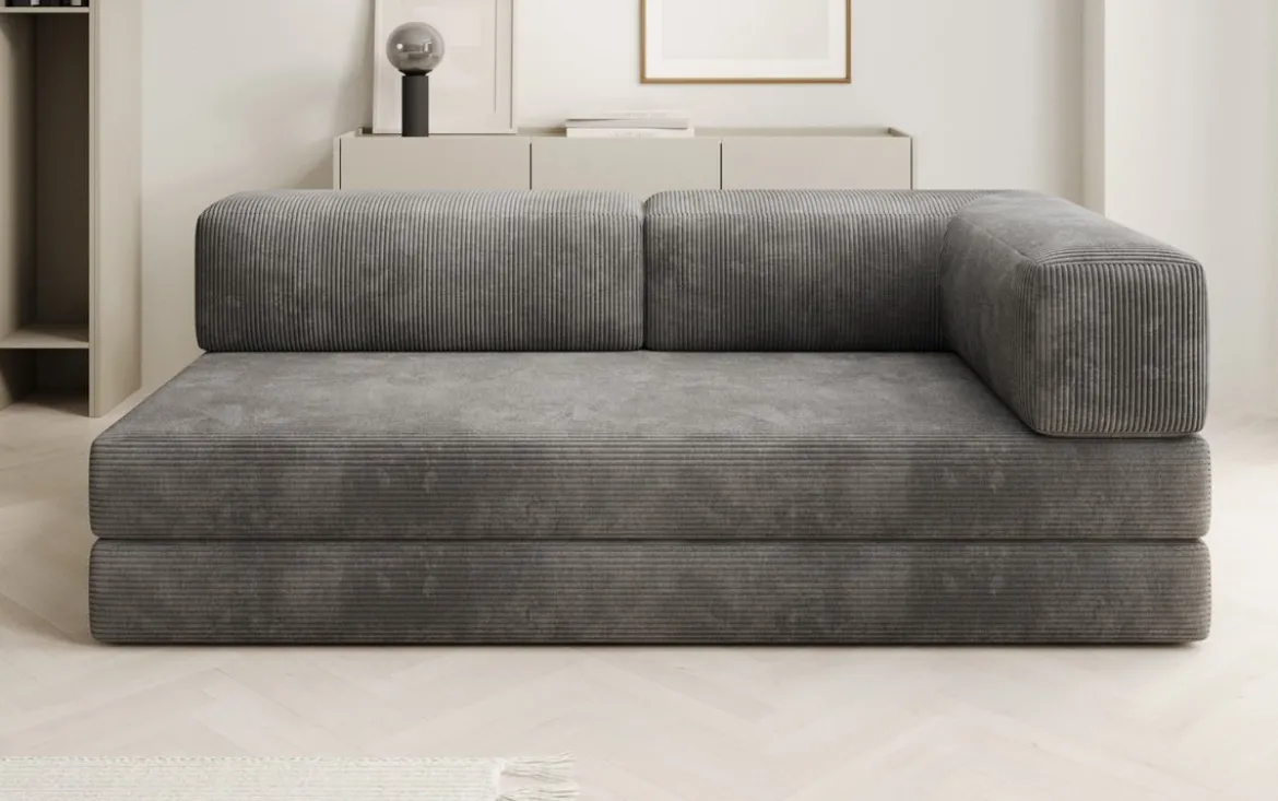 Designer Sofa/Chaise Longue Lazy in Cord