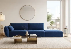 Designer Sofa Chaise Longue Nuvola in Samt