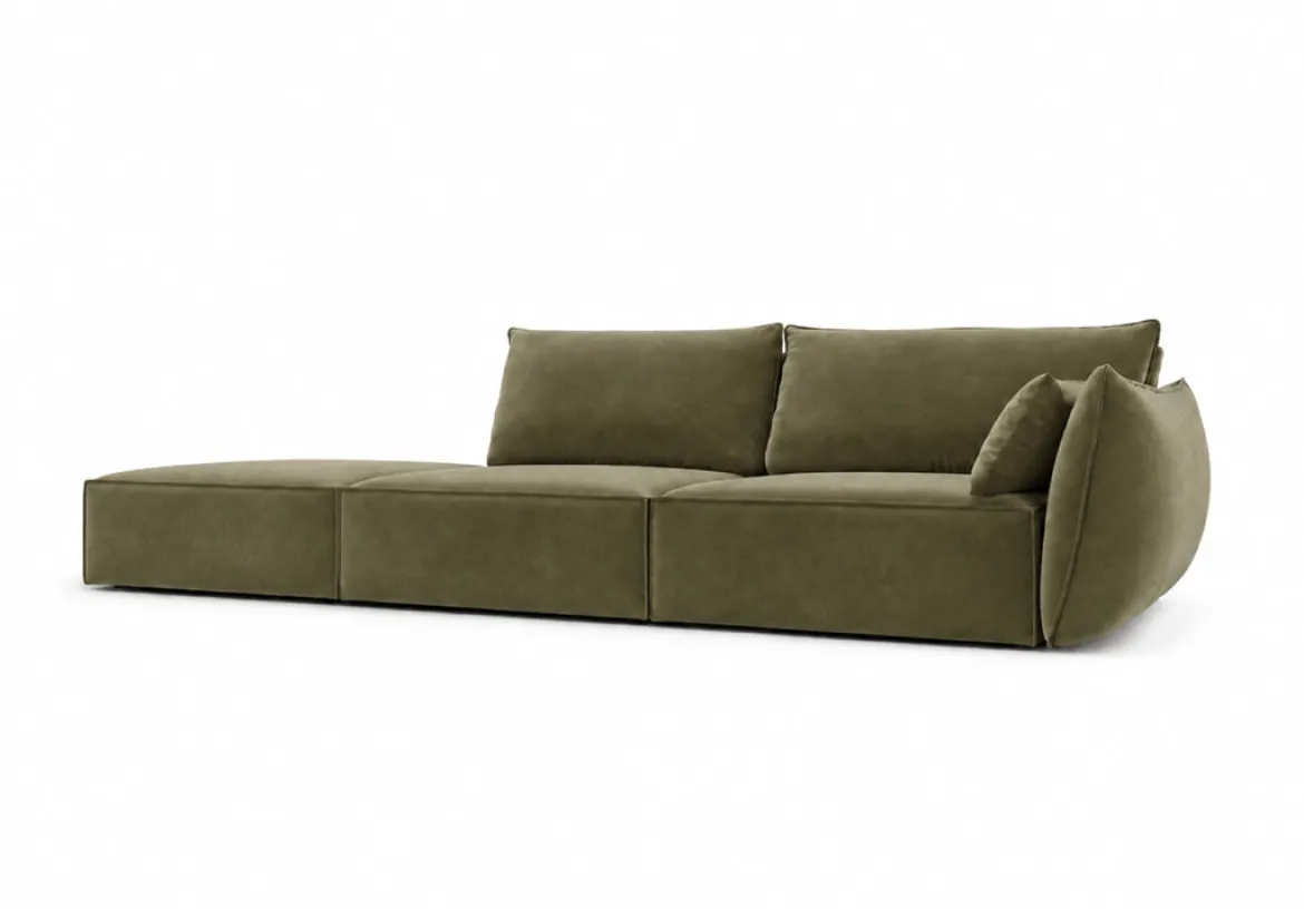 Designer Sofa Chaise Longue Nuvola in Samt