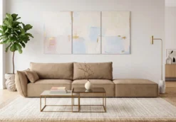 Designer Sofa Chaise Longue Nuvola in Samt
