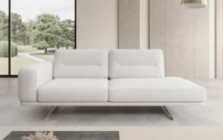 Designer Sofa-Chaiselongue Torino in Bouclé