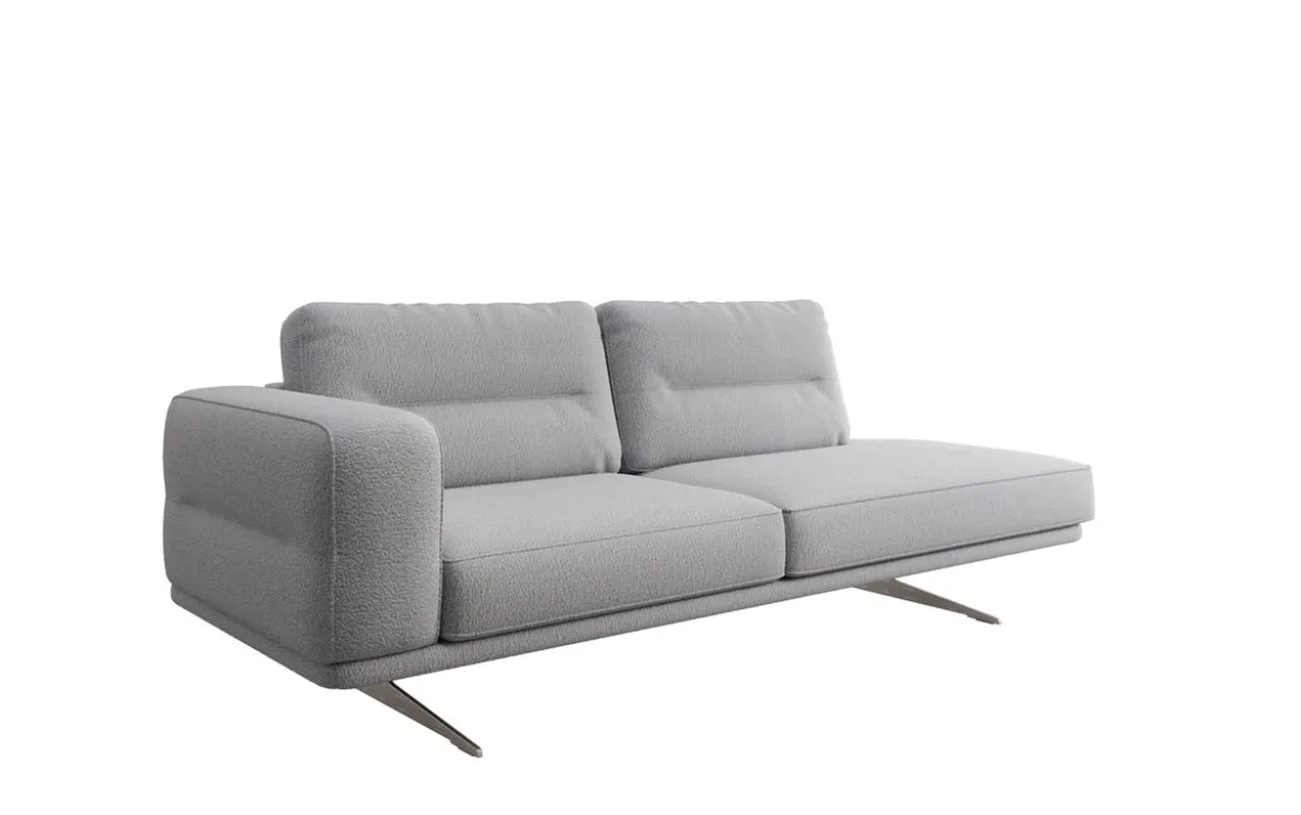 Designer Sofa-Chaiselongue Torino in Bouclé