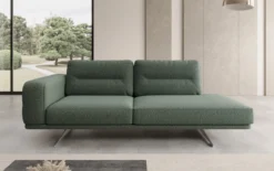 Designer Sofa-Chaiselongue Torino in Bouclé