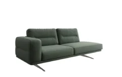 Designer Sofa-Chaiselongue Torino in Bouclé