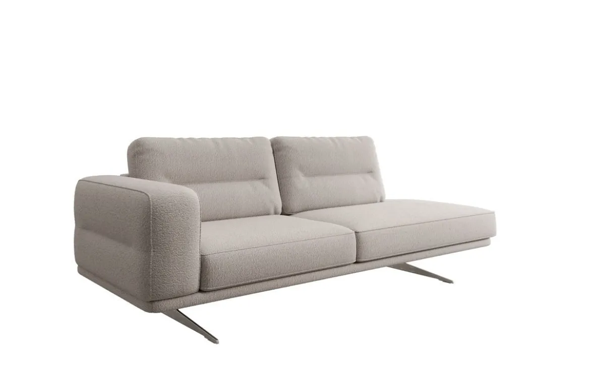 Designer Sofa-Chaiselongue Torino in Bouclé