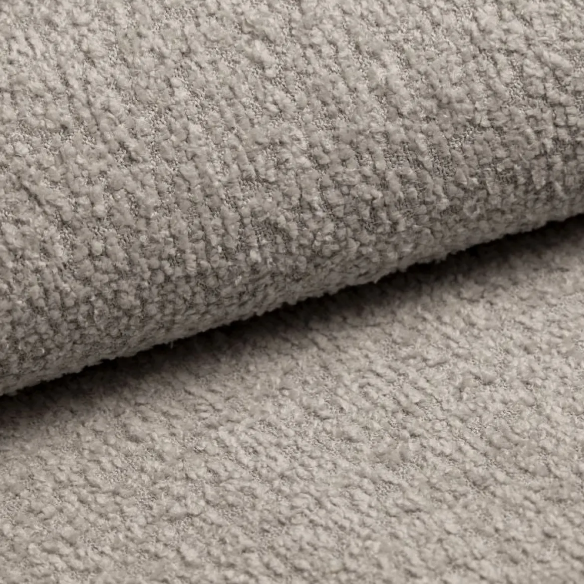 Designer Sofa-Chaiselongue Torino in Bouclé