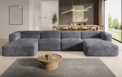 Designer Sofa Comfy U in Cord