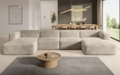Designer Sofa Comfy U in Cord