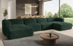 Designer Sofa Comfy U in Cord