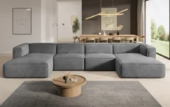 Designer Sofa Comfy U in Samt