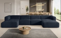 Designer Sofa Comfy U in Samt