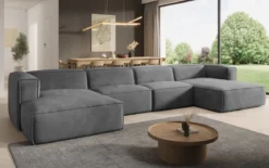 Designer Sofa Comfy U in Samt