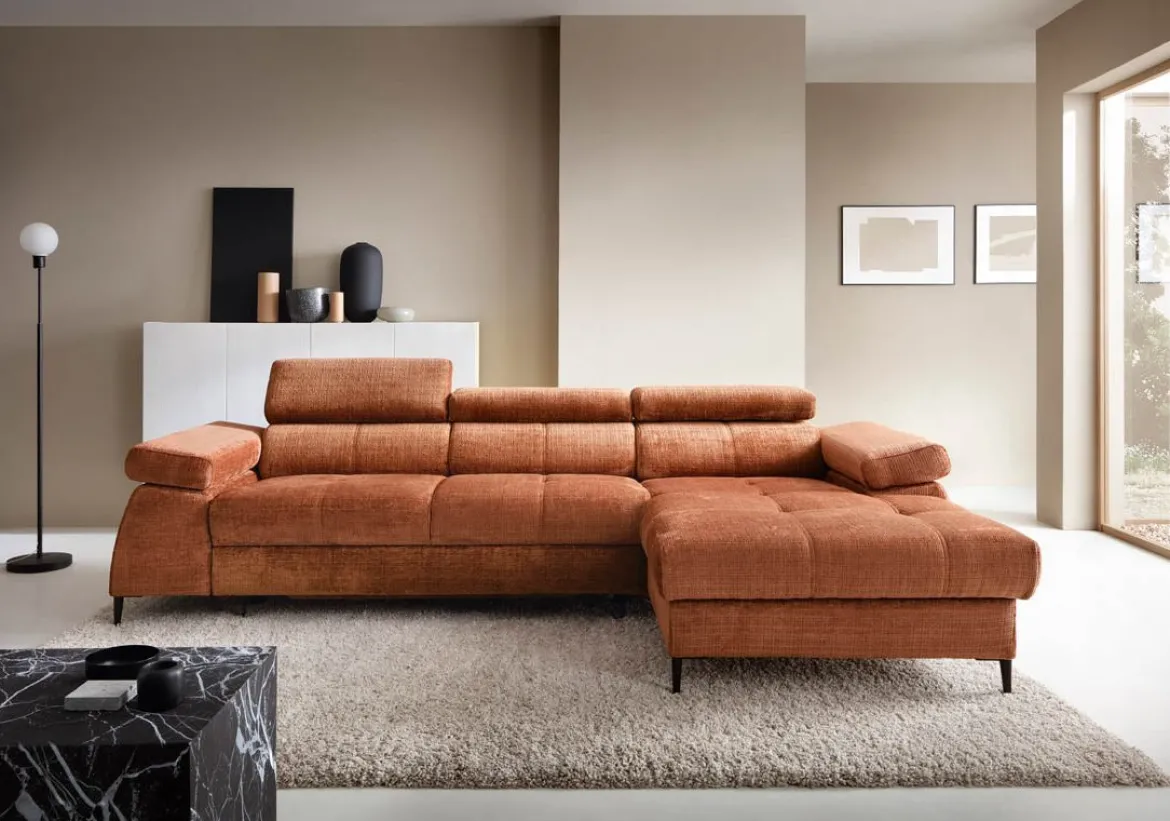 Designer Sofa Cordoba I mit Schlaf- und Klappfunktion