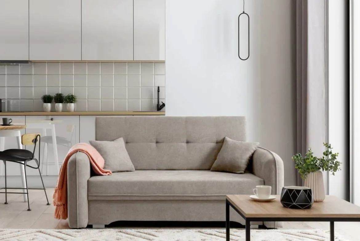 Designer Sofa Elayn mit Schlaffunktion