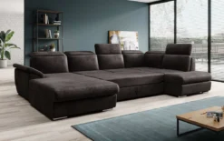 Designer Sofa Emiliano mit Schlaf- und Klappfunktion
