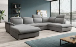 Designer Sofa Emiliano mit Schlaf- und Klappfunktion
