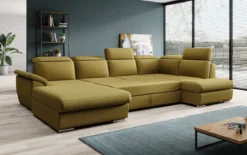Designer Sofa Emiliano mit Schlaf- und Klappfunktion