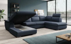 Designer Sofa Emiliano mit Schlaf- und Klappfunktion
