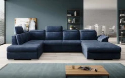 Designer Sofa Emiliano mit Schlaf- und Klappfunktion