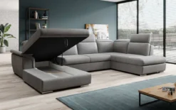 Designer Sofa Emiliano mit Schlaf- und Klappfunktion