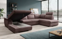 Designer Sofa Emiliano mit Schlaf- und Klappfunktion