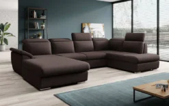 Designer Sofa Emiliano mit Schlaf- und Klappfunktion