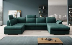Designer Sofa Emiliano mit Schlaf- und Klappfunktion