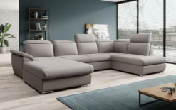 Designer Sofa Emiliano mit Schlaf- und Klappfunktion