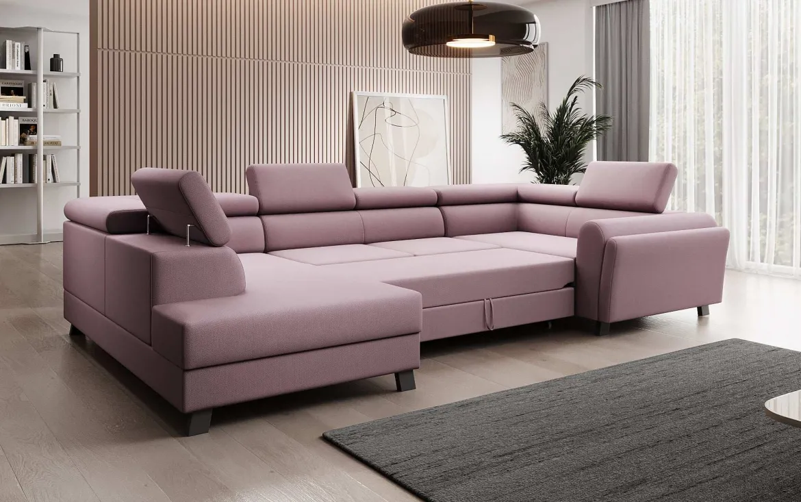 Designer Sofa Emilio mit Schlaf- und Klappfunktion