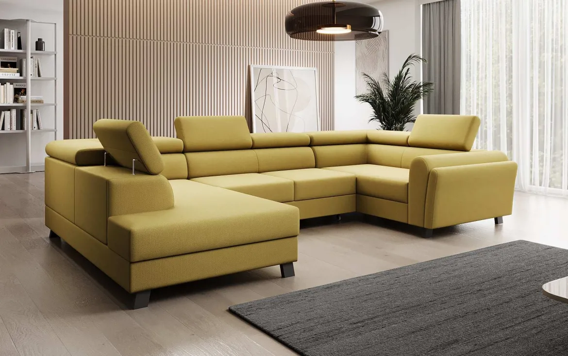 Designer Sofa Emilio mit Schlaf- und Klappfunktion