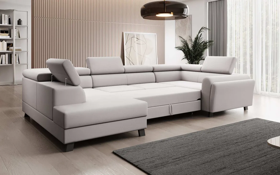 Designer Sofa Emilio mit Schlaf- und Klappfunktion