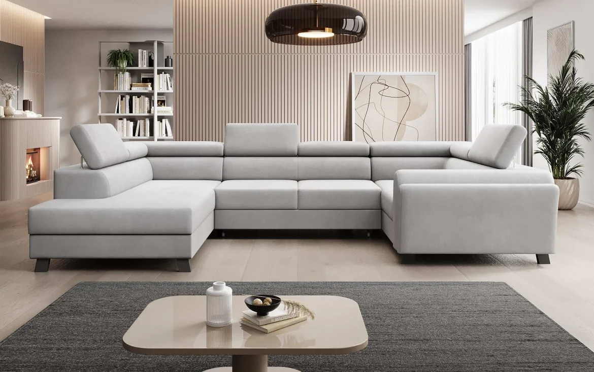 Designer Sofa Emilio mit Schlaf- und Klappfunktion