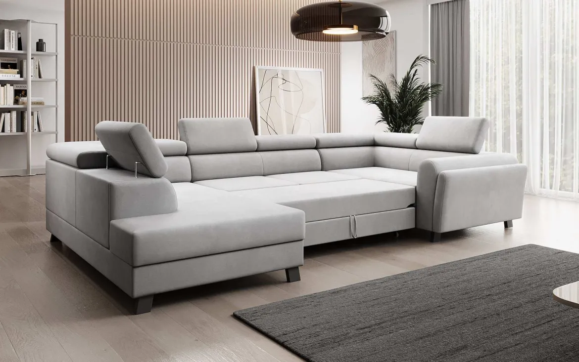 Designer Sofa Emilio mit Schlaf- und Klappfunktion
