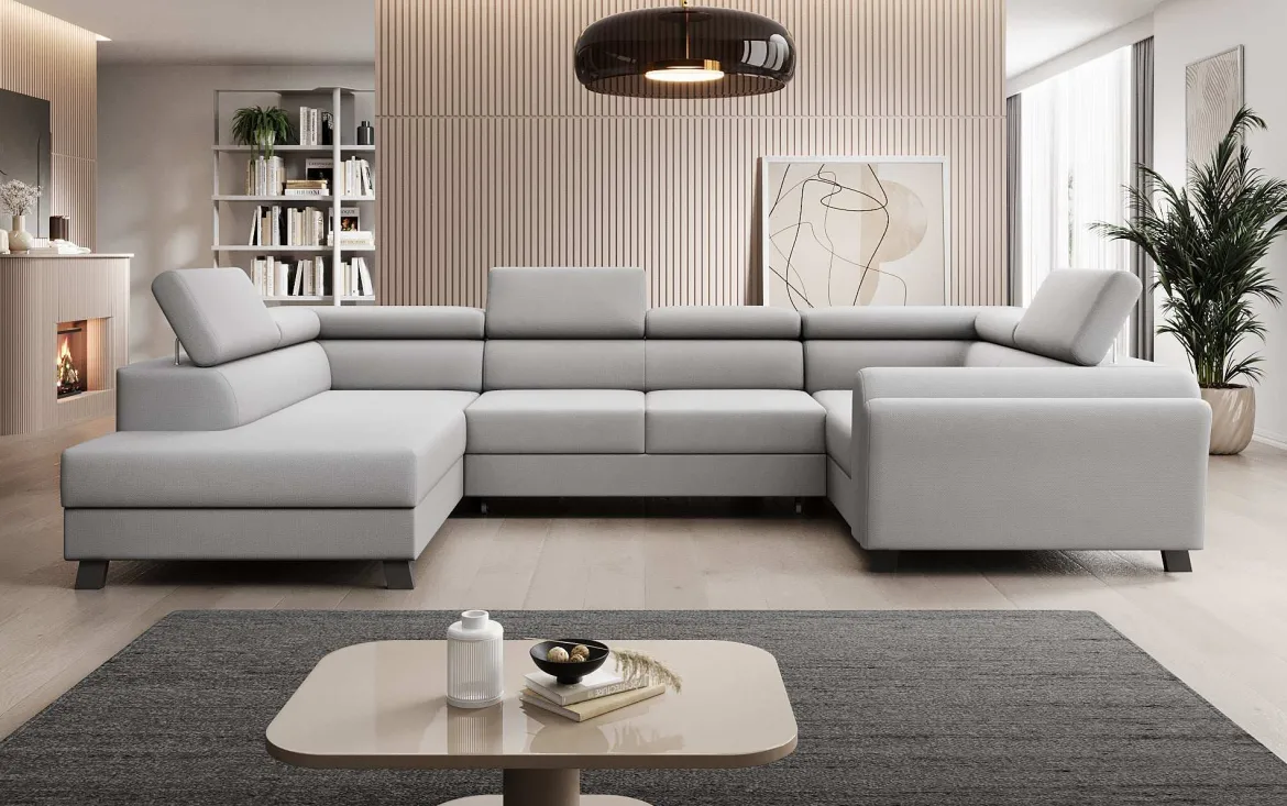 Designer Sofa Emilio mit Schlaf- und Klappfunktion