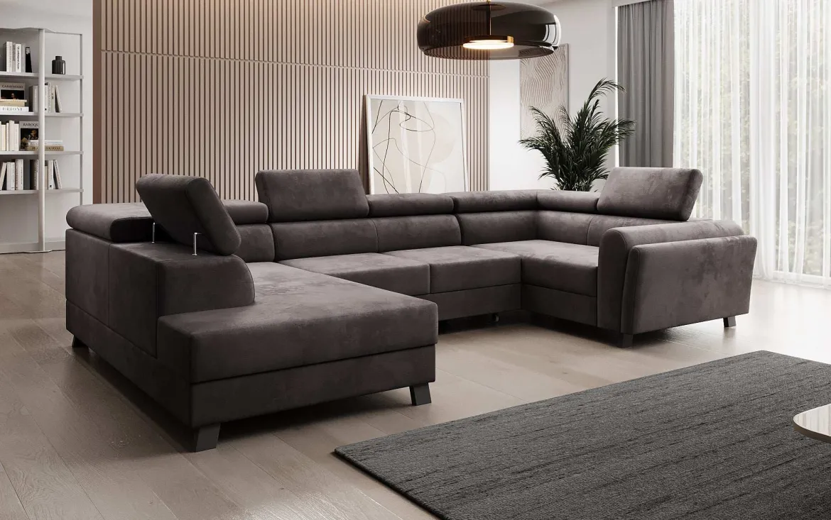 Designer Sofa Emilio mit Schlaf- und Klappfunktion