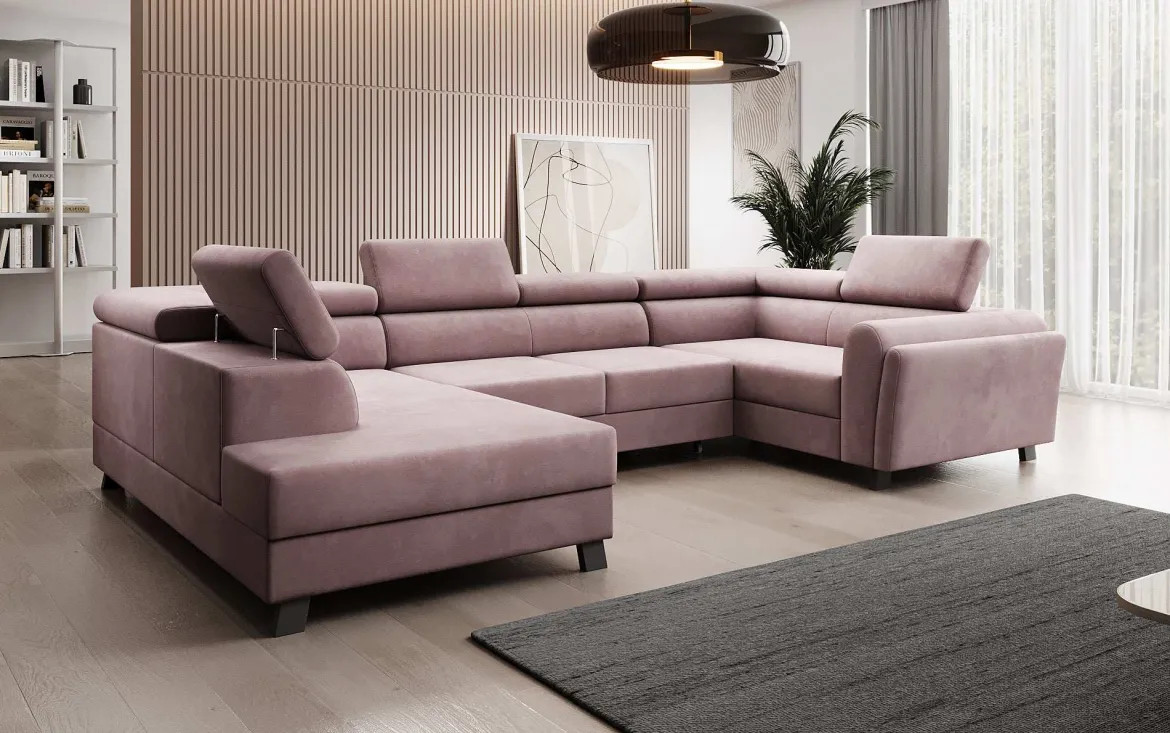 Designer Sofa Emilio mit Schlaf- und Klappfunktion