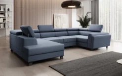 Designer Sofa Emilio mit Schlaf- und Klappfunktion