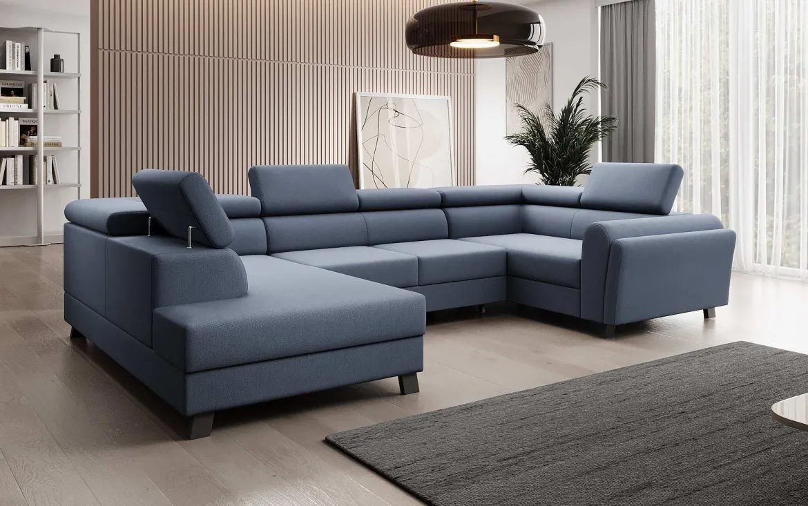 Designer Sofa Emilio mit Schlaf- und Klappfunktion
