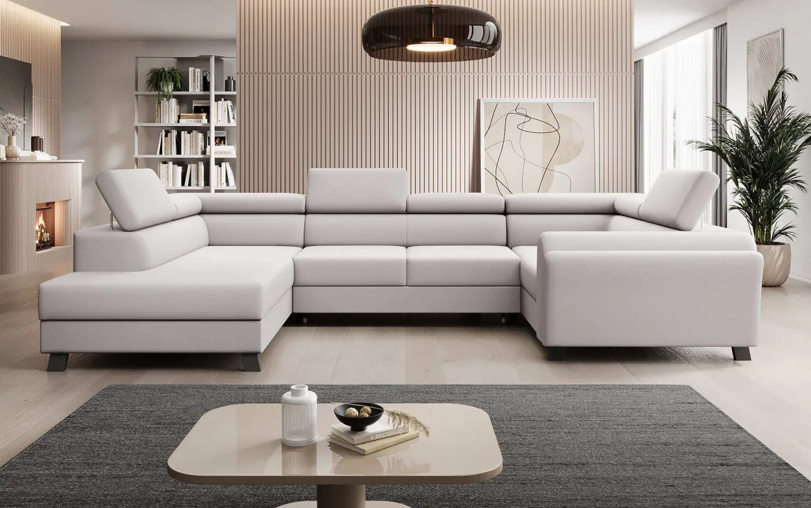 Designer Sofa Emilio mit Schlaf- und Klappfunktion