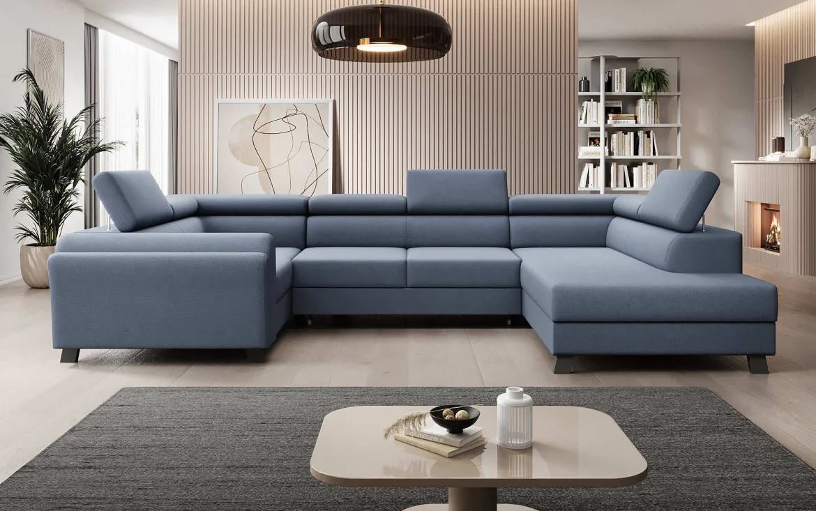 Designer Sofa Emilio mit Schlaf- und Klappfunktion