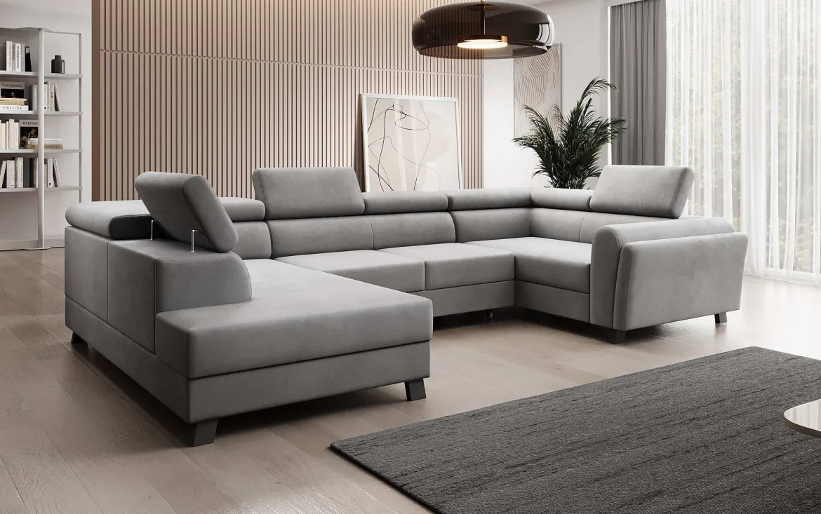 Designer Sofa Emilio mit Schlaf- und Klappfunktion