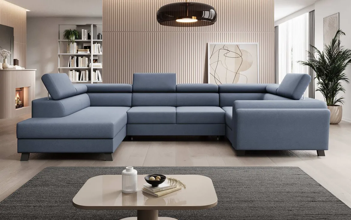 Designer Sofa Emilio mit Schlaf- und Klappfunktion