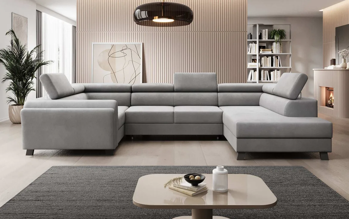 Designer Sofa Emilio mit Schlaf- und Klappfunktion